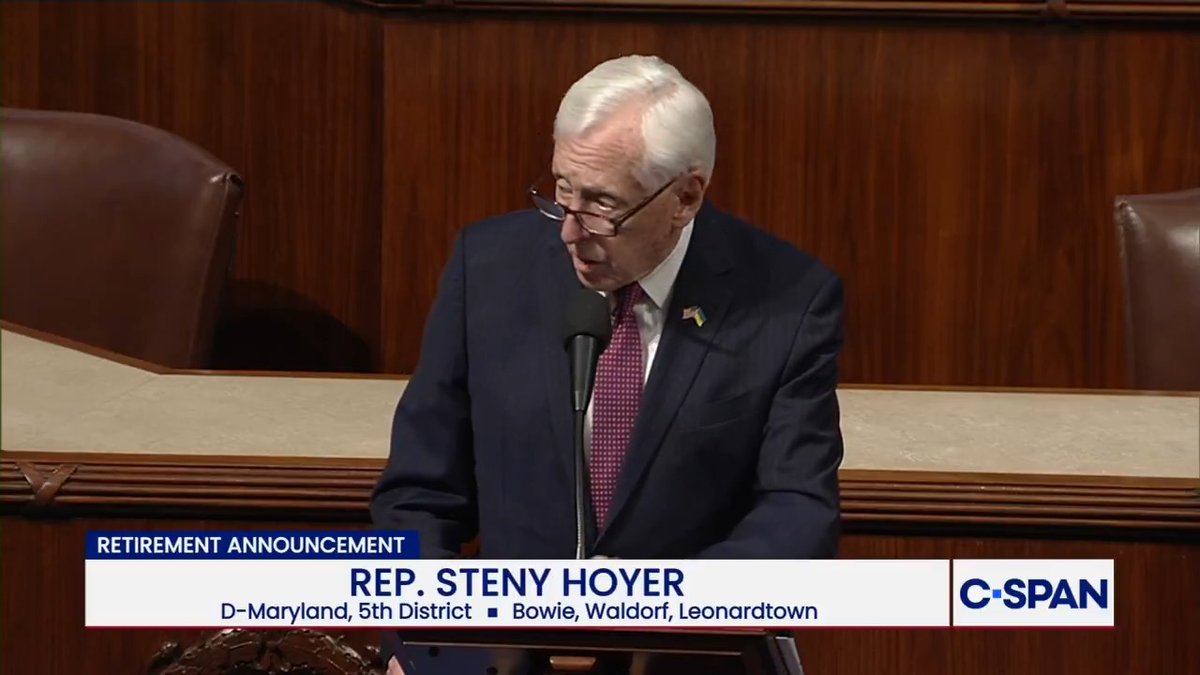 Rep. Steny Hoyer (D-Md.) announced his retirement.