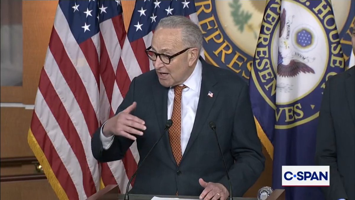 Sen. Schumer: "Democrats are going to make healthcare and other high costs, the high cost of living, the number one issue for all of 2026."