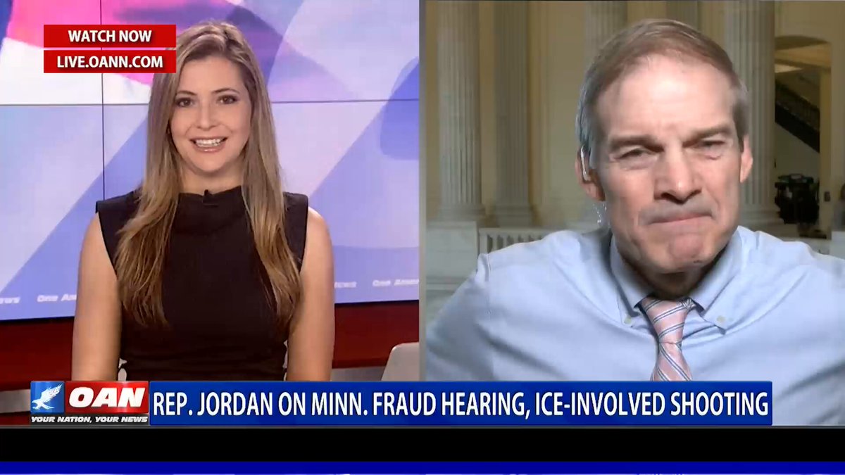 .Rep. Jim Jordan on Minnesota Fraud & ICE-Involved Shooting Stephanie Myers Ohio Congressman Jim Jordan speaks with One America's Stephanie Myers about the Minnesota fraud hearing and the fatal ICE-involved shooting in Minneapolis, resulting in the death of a 37-year-old woman. Watch OAN LIVE Here: