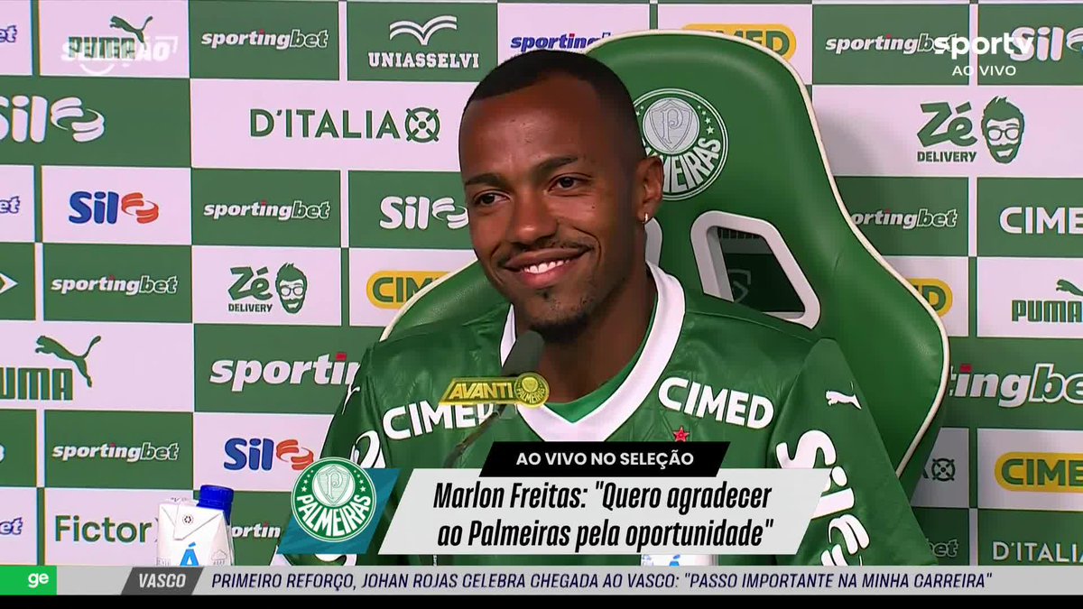 “Quando a negociação estava avançada, o Abel me mandou uma mensagem e eu tomei um susto, mas ele não me respondeu mais. Aí teve um problema na negociação com o Botafogo, mas quando tudo se resolveu ele me ligou.” 🎙️ Marlon Freitas. 🎥 sportv | ge