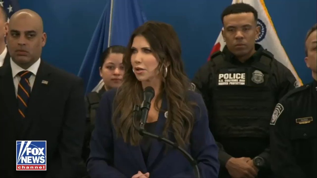 SEC. KRISTI NOEM: "All of us are on the same page in the fact that this law enforcement officer followed his training and that he defended and acted in defense of his life and those around him."