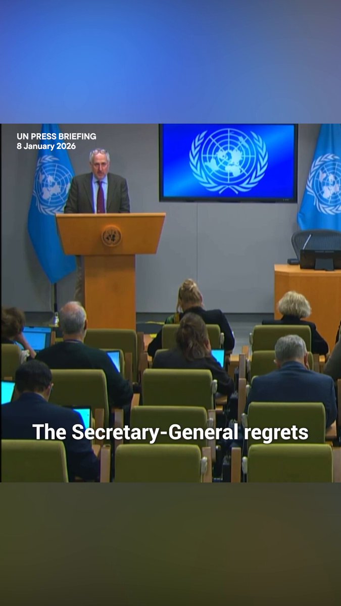 From today's noon briefing: on US decision on withdrawal from UN entities. Full statement: