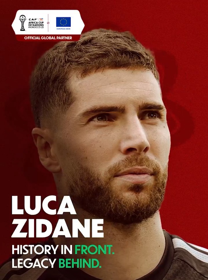 In the name, a legacy honoured. 🇩🇿🤍 Luca Zidane’s #TotalEnergiesAFCON debut means far more than meets the eye. 🧤 #TotalEnergiesAFCON2025 | EU International Partnerships 🇪🇺
