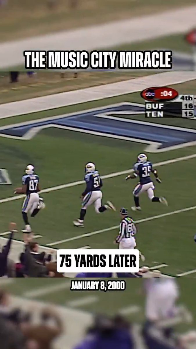 The Music City Miracle still has to be seen in order to be believed 😳 Tennessee Titans