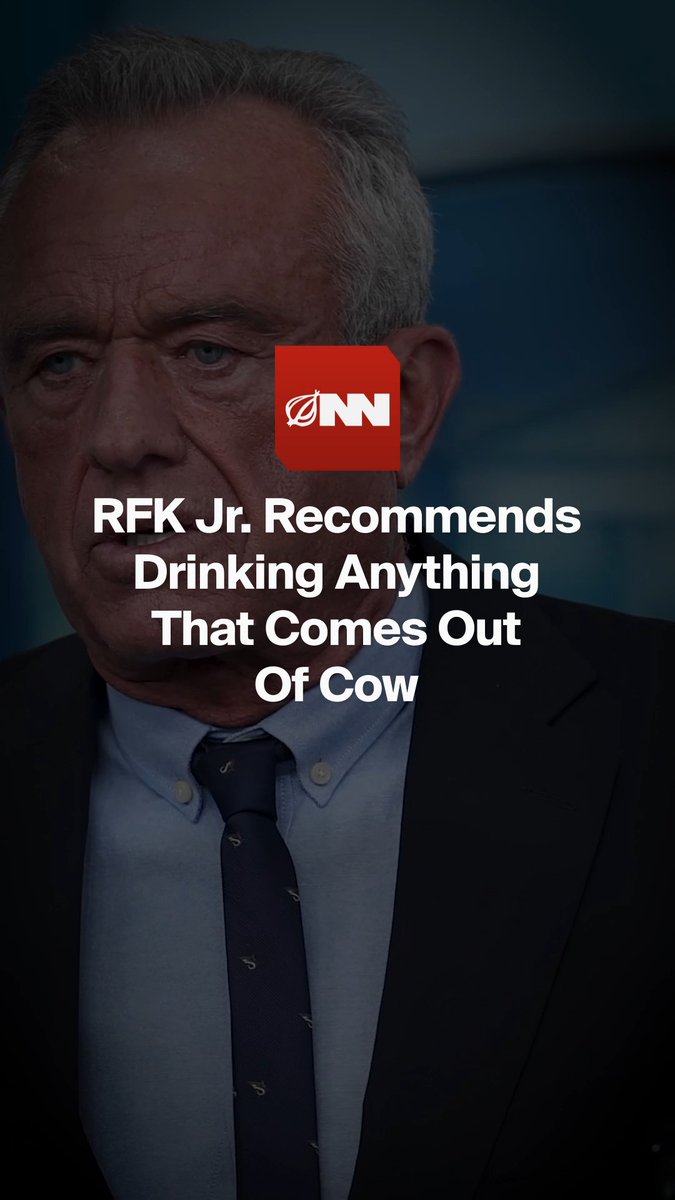 RFK Jr. Recommends Drinking Anything That Comes Out Of Cow