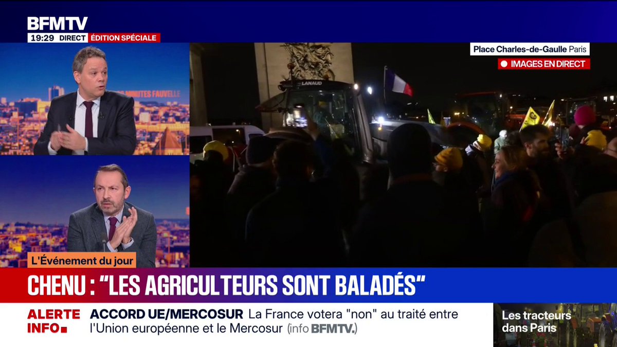 🔴🇫🇷 ALERTE INFO | Sebastien Chenu condamne ce qu'il s'est passé avec Yaël Braun Pivet et les agriculteurs. Il est vrai qu'il ne faut pas faire ça. Mais nous nous faisons maltraiter depuis 2017.