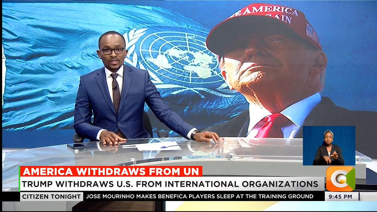 America Withdraws From UN: Trump withdraws U.S. from international organizations U.S. pulls out of 66 bodies, including 31 UN entities #CitizenTonight