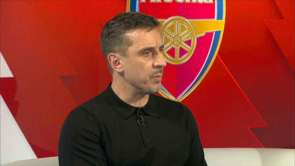 "Arsenal's second 11 would finish in the top four in the Premier League" Gary Neville on Arsenal's squad depth 💪