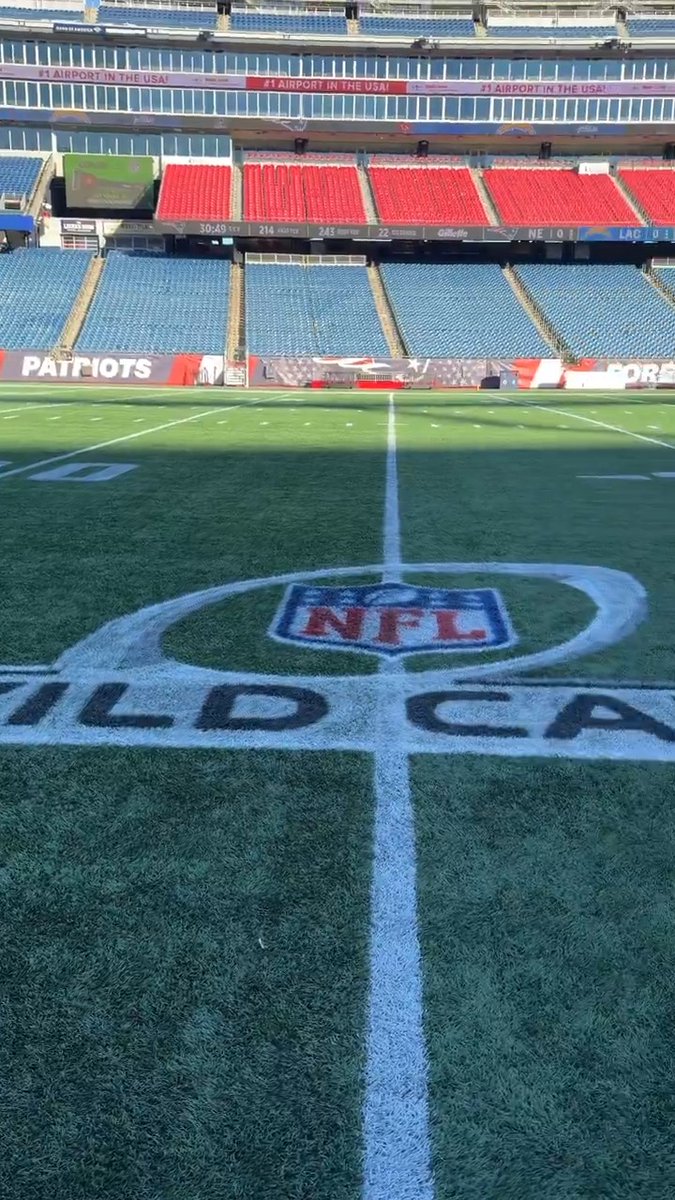 New paint for the playoffs 👌 Gillette Stadium | BRUNT Workwear