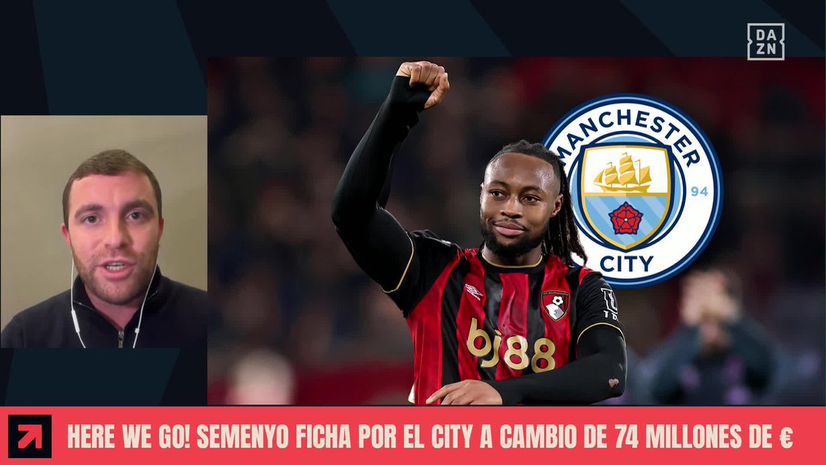 Más de 74 millones de euros después, Pep ya tiene nuevo jugador 💎 "SEMENYO QUISO IR A TRABAJAR CON GUARDIOLA. Va a ser oficial muy pronto" 🤝 Lo cuenta Fabrizio Romano en #DAZNTRANSFER