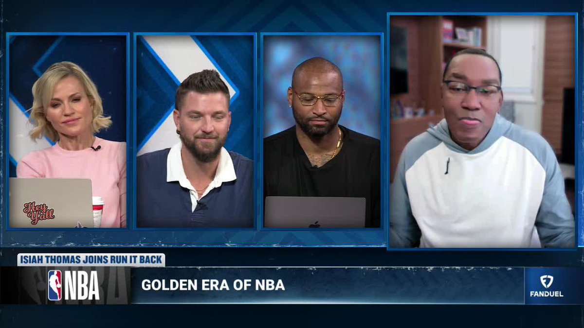 "We gave Michael Jordan his flowers... we were like, 'This dude is a little different.' Y'all talk about LeBron at 41 like, 'Awwww man.'" NBA HOFer Isiah Thomas calls out problematic "self hate" of today's legends ๐ฃ๏ธ Michelle Beadle | DeMarcus Cousins | Chandler Parsons