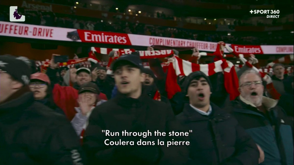 Le North London Forever résonne à l'Emirates 🎶 LE CHOC ARSENAL - LIVERPOOL c'est MAINTENANT sur CANAL+ SPORT 360 💥 #ARSLIV | #PremierLeague