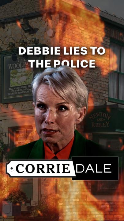 Debbie’s caught in a web-ster of lies 😲 #Corrie #Corriedale
