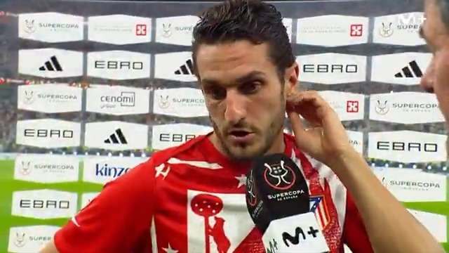 Koke: ''Jodidos porque queríamos estar en la final''. #superSupercopa #LaCasaDelFútbol