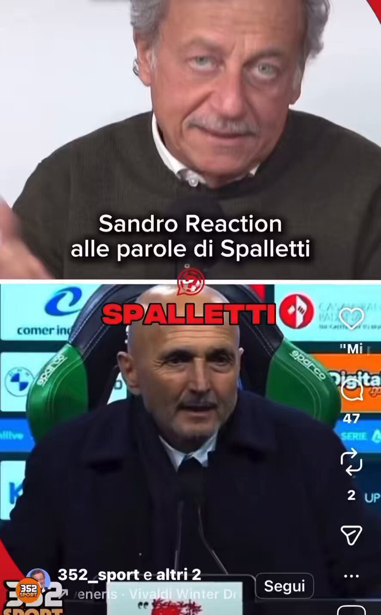 Sandro Sabatini replica ulteriormente alle dichiarazioni di #Spalletti. 📹 352 sport