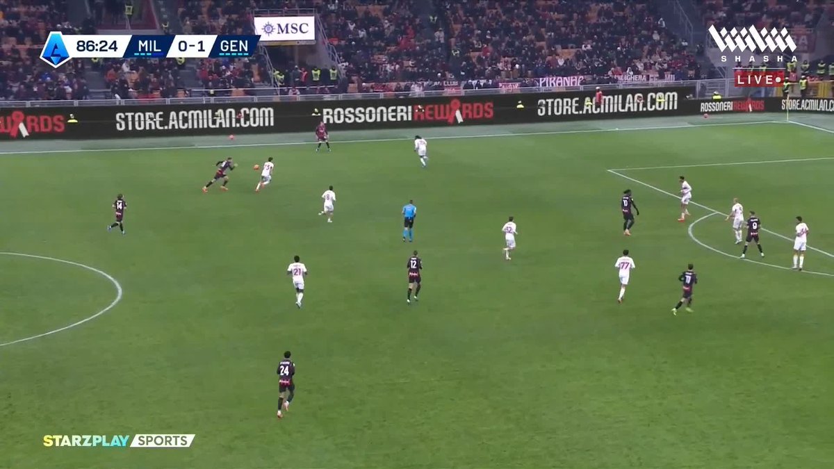 كريستيان بوليسيتش يهدر هدف التعادل لـ ميلان أمام جنوى 🔥 تابعوا المباراة وباقي مواجهات #الكالتشيو_على_شاشا ✨🇮🇹 اشترك الآن 📺
