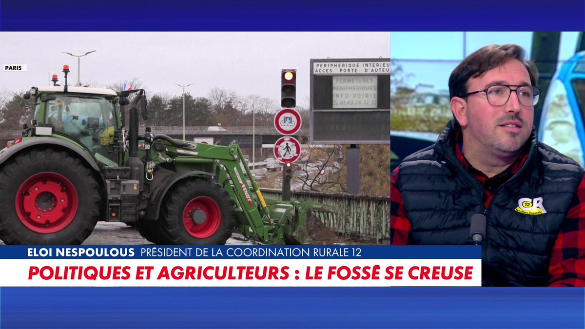 «Cette nuit en prison a été choquante pour un paysan comme moi», témoigne Eloi Nespoulous, président de la Coordination Rurale 12, sur CNEWS