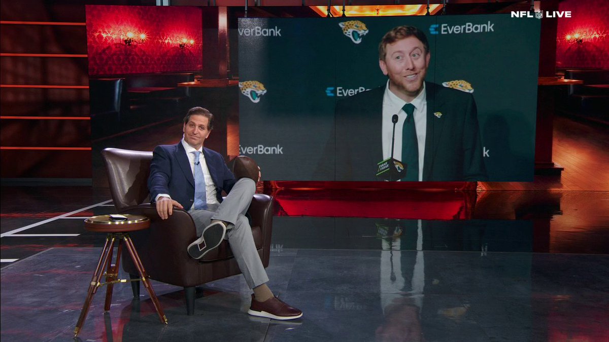 "[Liam] Coen has pressed all the right buttons, and he's unleashed a beast in Trevor Lawrence." Peter Schrager presents his Most Interesting Man of Wildcard weekend: Jaguars HC Liam Coen 👀