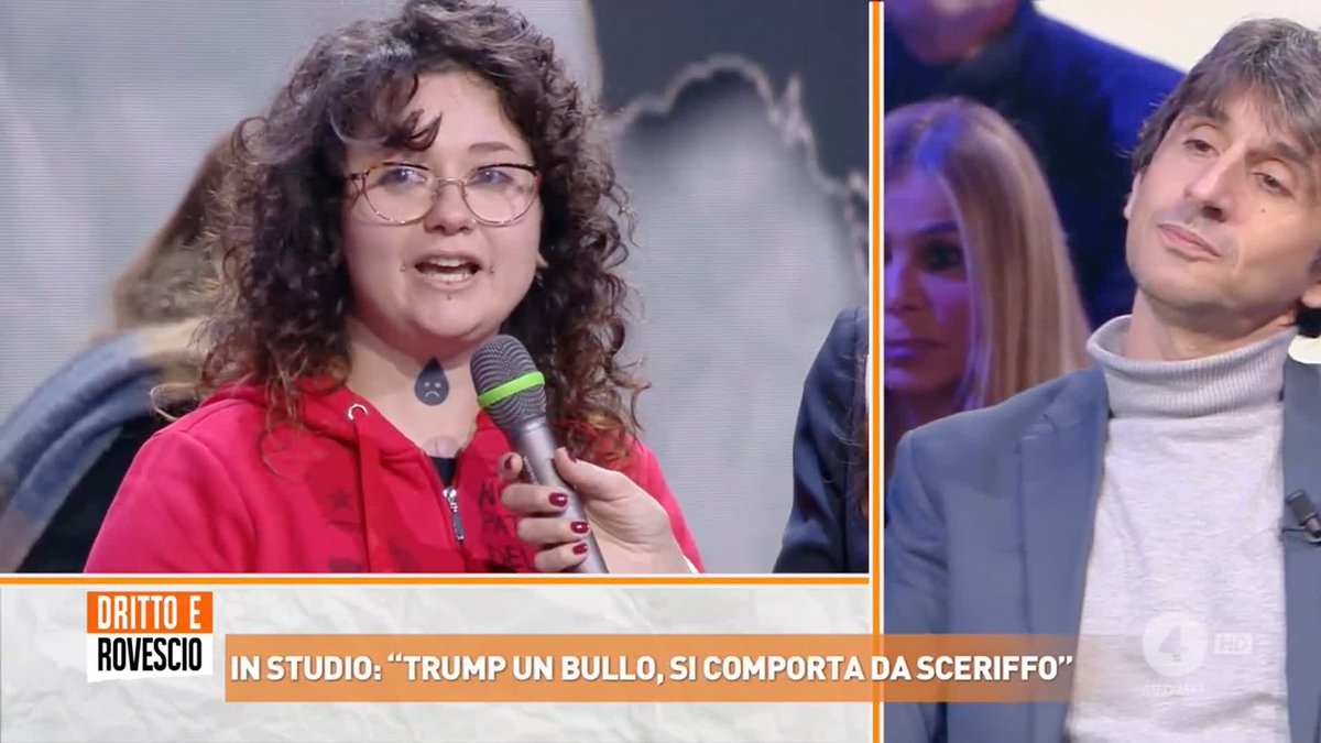 "È vero che noi non possiamo decidere chi possa essere il presidente degli Stati Uniti, ma è anche vero che Trump non può decidere chi possa essere il presidente del Venezuela" Francesca, studentessa di Bologna, a #drittoerovescio
