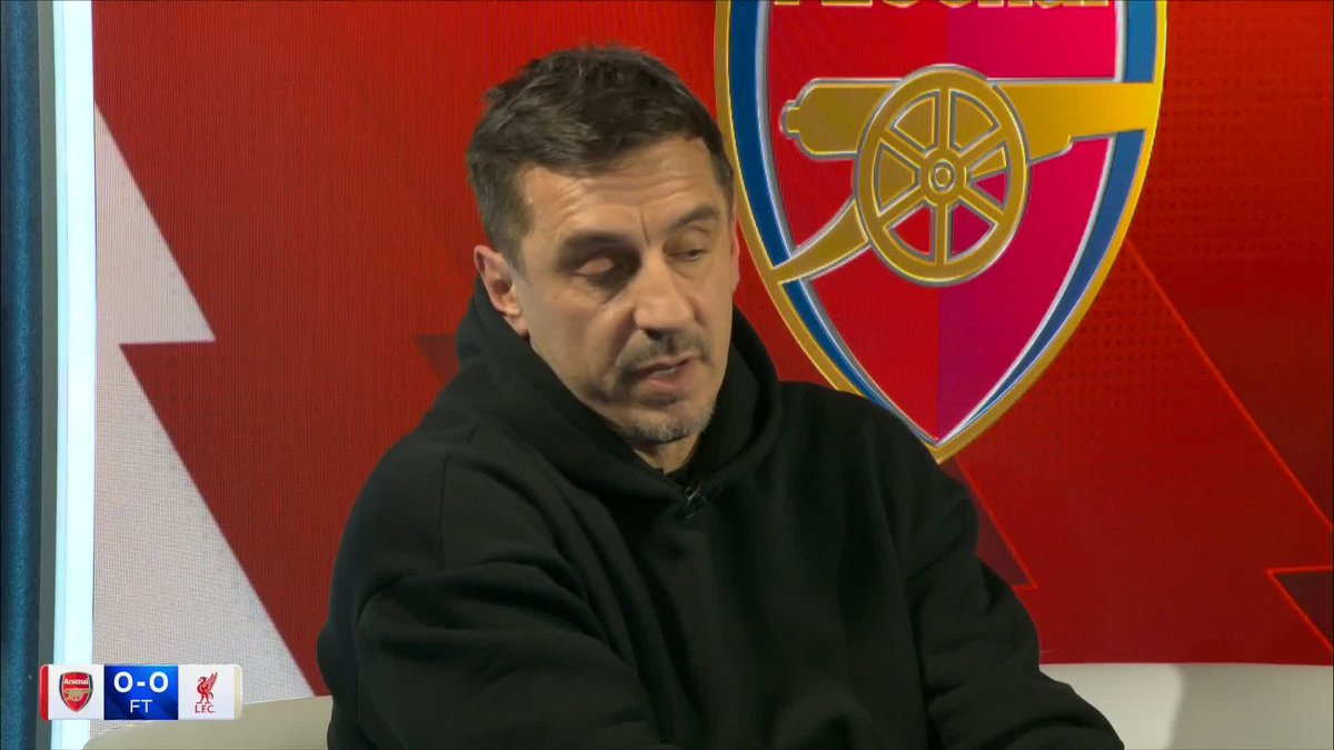"I hope Martinelli has gone into the dressing room and apologised" Gary Neville hopes Gabriel Martinelli will have apologised to Connor Bradley.
