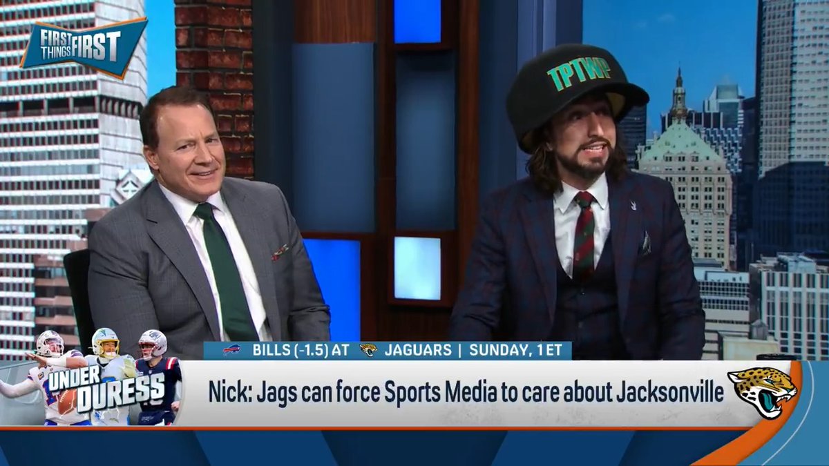 “There’s no reason Jacksonville can’t be a small market that becomes an A-List team.” nick wright has been waiting four years to pull this hat out 😅