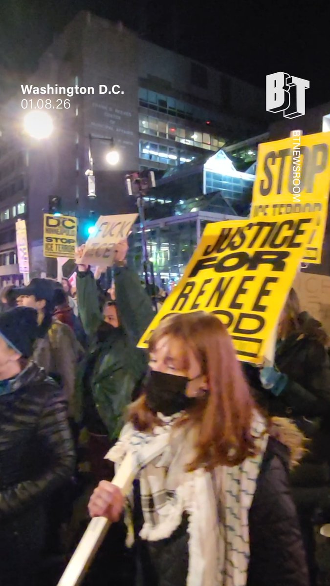 BREAKING: Massive crowd in Washington, DC demands ICE OUT NOW.