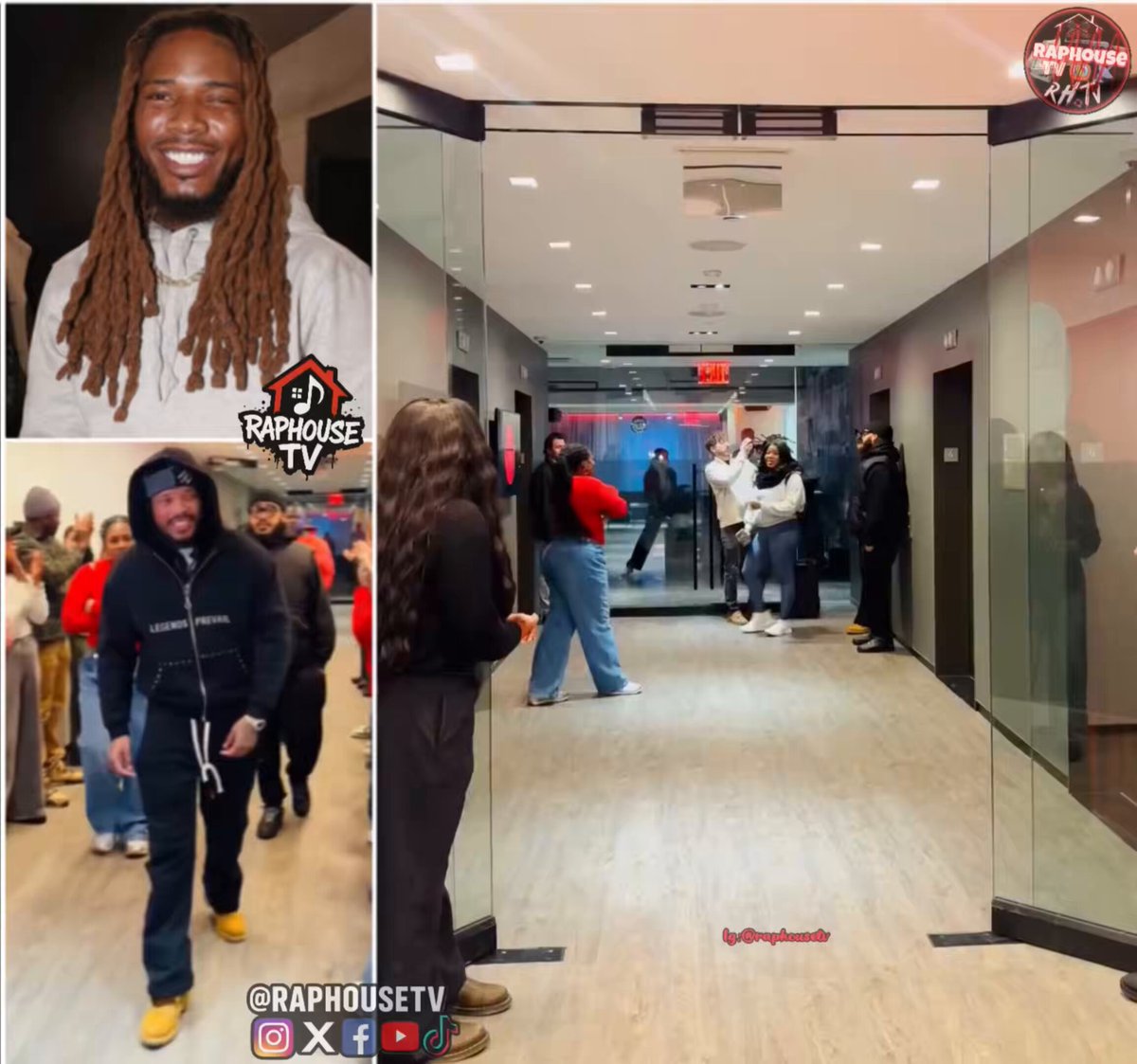 Fetty Wap receives a warm welcome / standing ovation back home following his release from prison 🫡 welcome home once again, Mr.1738.🏡