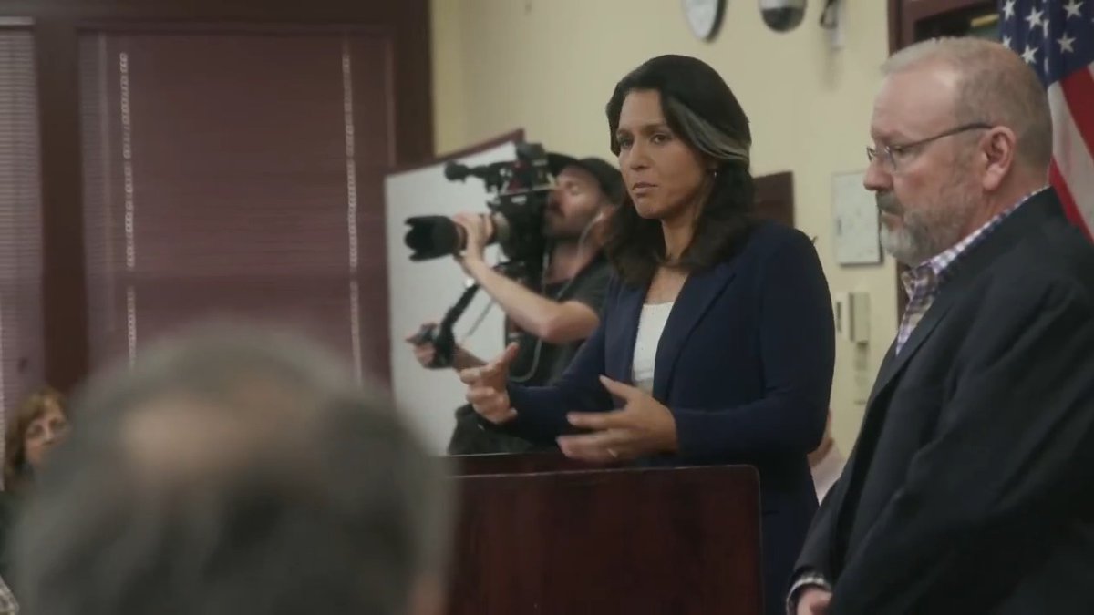 While campaigning for president, Tulsi Gabbard said the Trump Administration "wasn't even trying to hide" that its Venezuela policy was motivated by a desire to seize oil, which she said showed the Admin was captured by "corporate interests" and the "military-industrial complex"