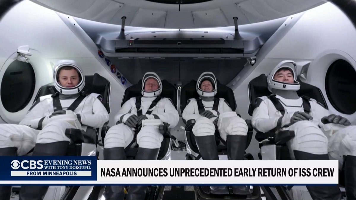 Four space station fliers have been told to cut their mission short and return to Earth ahead of schedule due to an apparently serious medical issue affecting an unidentified crew member, NASA announced.
