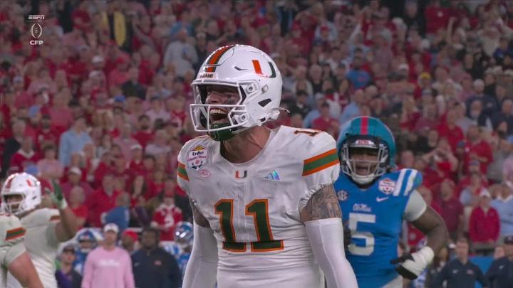 THE TOUCHDOWN THAT SENT MIAMI TO THE NATIONAL CHAMPIONSHIP 🙌 Miami Hurricanes Football | #CFBPlayoff