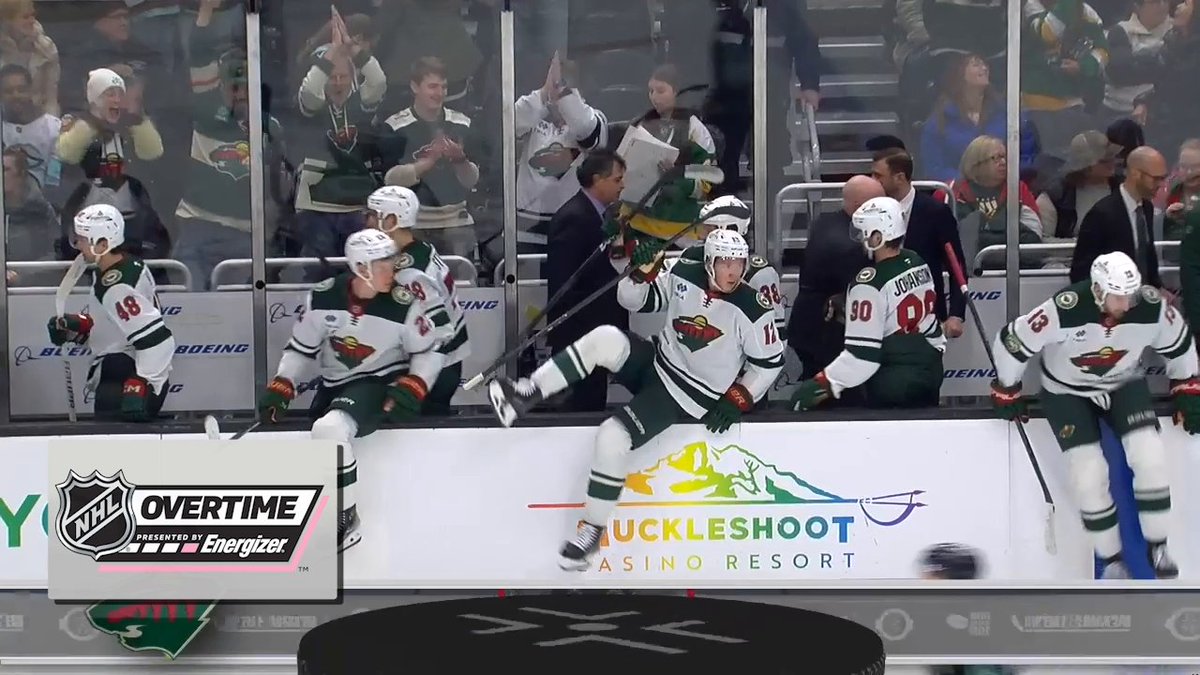 Mats Zuccarello wins it for the x - Minnesota Wild in Energizer overtime!! 🚨