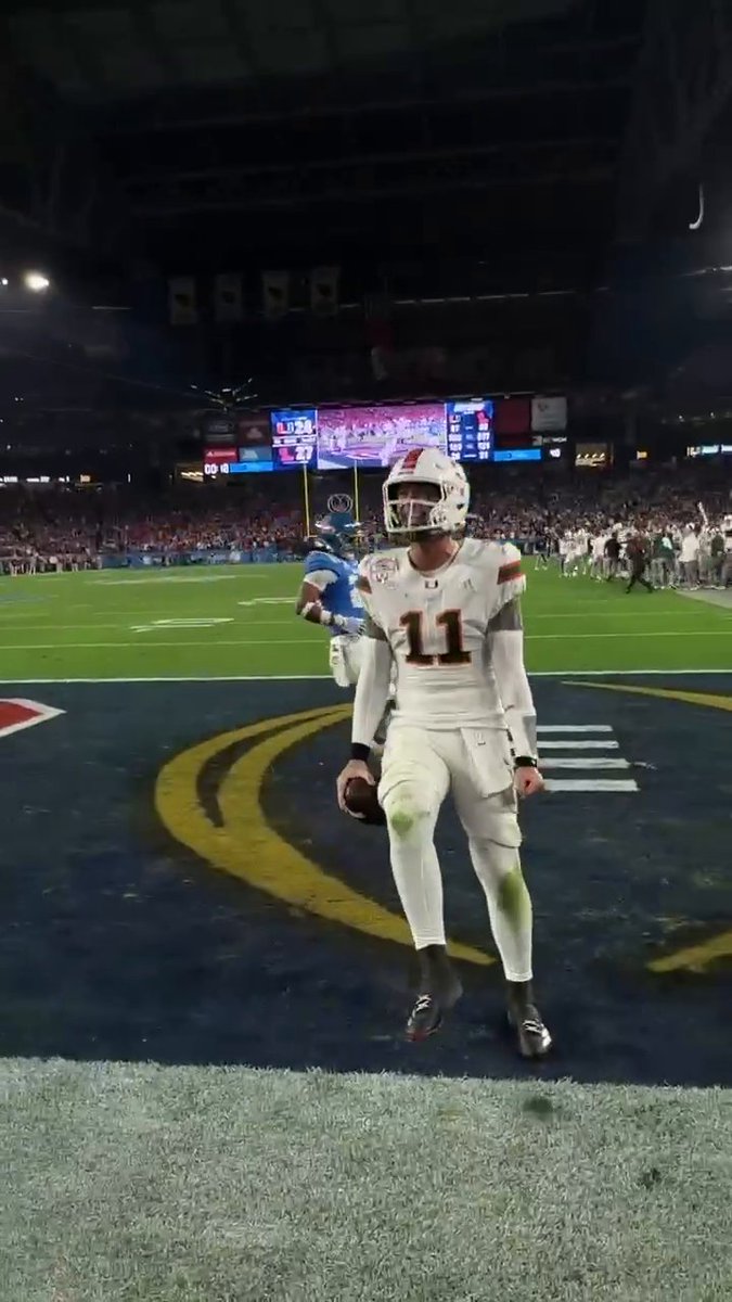 Watching this on repeat 🔁 Miami Hurricanes Football