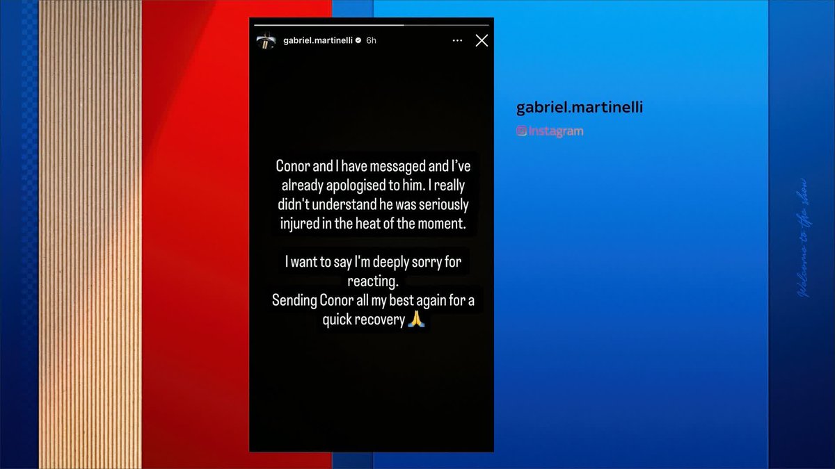 🗣️ "If anyone knows Gabi [Martinelli] they'd know he's a lovely guy" Arne Slot and Mikel Arteta react to the incident which saw Gabriel Martinelli push Conor Bradley off the pitch whilst awaiting treatment, the Arsenal forward has apologised to Bradley.