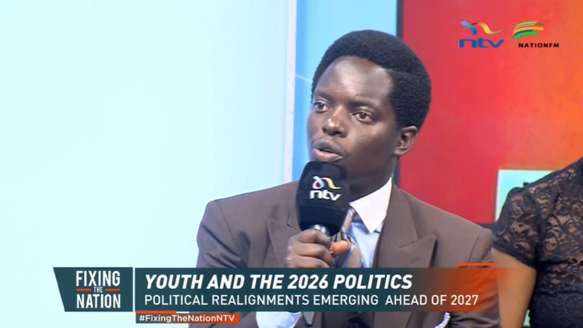 Kasmuel McOure: I will bolster support for President Ruto so that more young voices can be at the decision table. #FixingTheNationNTV Nation FM Eric Latiff Nomadic Panda 🐼 @officialjmbugua