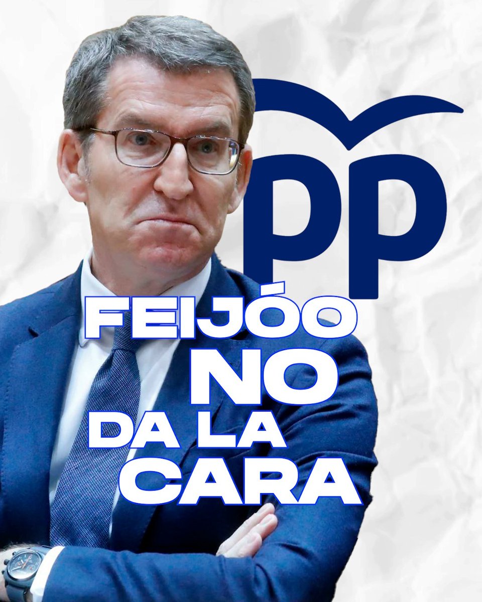 Cuando el PP tiene que dar la cara, se esconde y se queda en casa.
