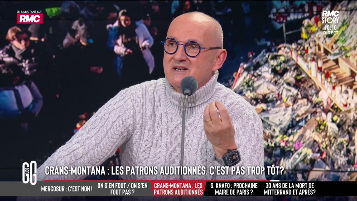 🚨 Crans-Montana 🗣️ DrJérômeMarty : "Une société qui alcoolise des mineurs, qui ne respecte pas le nombre de personnes, avec une issue de secours montée à l'envers, sans extincteurs, la gérante qui s'en va... il n'y a rien qui va !" #GGRMC