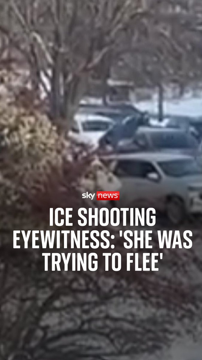 ICE shooting eyewitness: 'She was trying to flee.' People have been gathering to protest the death of Renee Nicole Good who was shot dead by an ICE enforcement officer. Sky's Martha Kelner reports. Read more:
