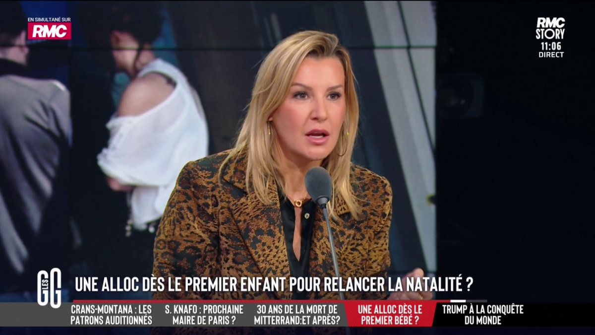 🤑 Des allocs dès le premier enfant pour rebooster la natalité… Motivant ? 🗣️ Sandrine Pégand : "Je ne savais pas que donner de l'argent, ça donnait envie de faire des bébés. Ce n'est pas l'argent qui bloque, c'est la peur de l'avenir." #GGRMC