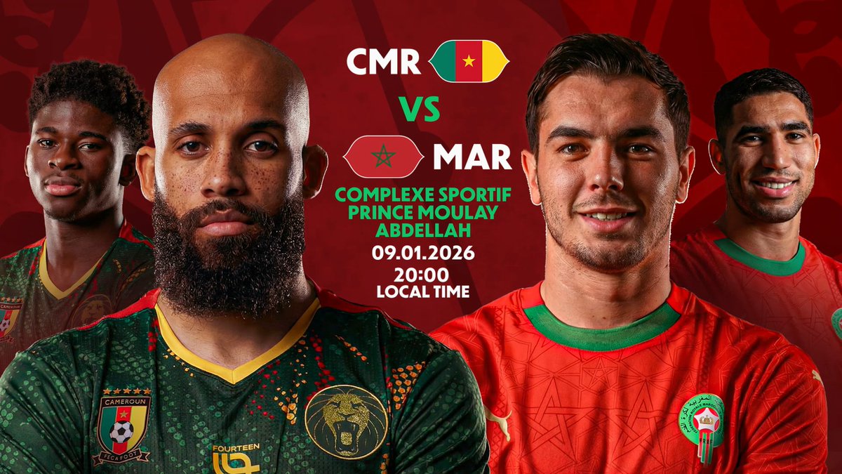 A Lions' encounter. 🇨🇲🇲🇦 Cameroon and Morocco battle it out at the #TotalEnergiesAFCON2025. Who moves on?