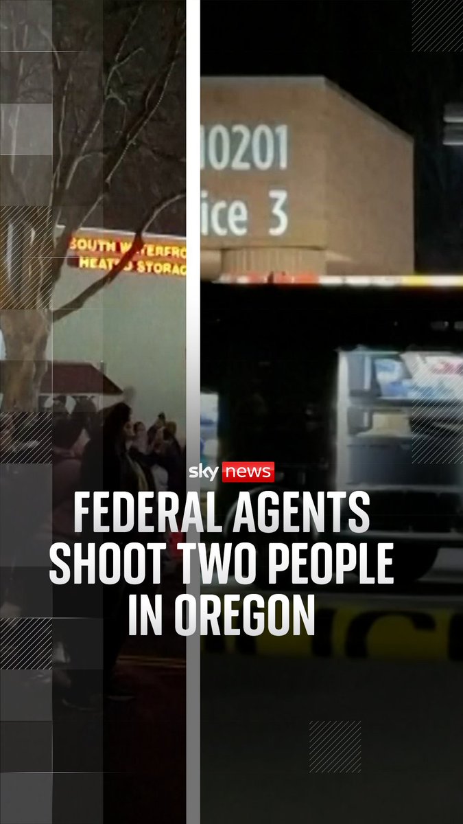 A man and a woman were taken to hospital in Portland with gunshot wounds, and their condition is unclear at this stage. According to the Department of Homeland Security, Border Patrol agents were conducting a "targeted vehicle stop" at the time.