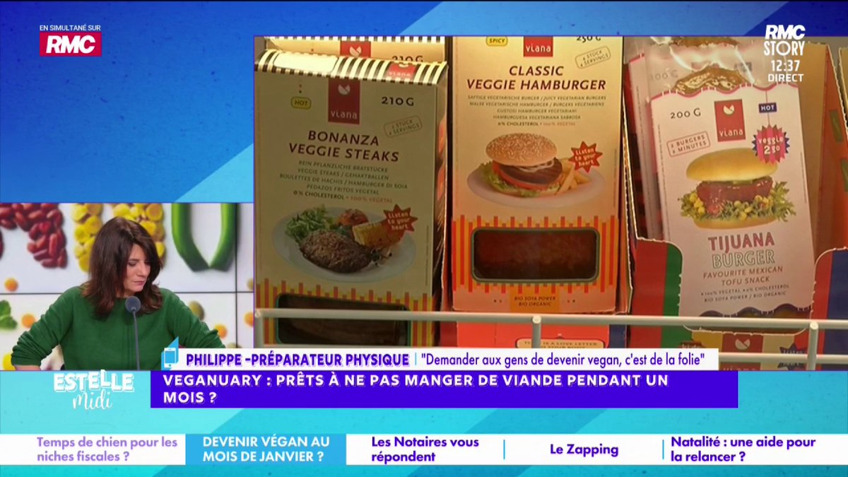 🥩 Veganuary 📞 Philippe : "Ce pays devient cinglé ! C'est l'Union soviétique de dépressif... Ça fait 6 millions d'années qu'on en mange... C'est quoi cette prise en main de nos vies ! On nous dit de sauver nos agriculteurs et ensuite de ne pas manger de viande !" #EstelleMidi