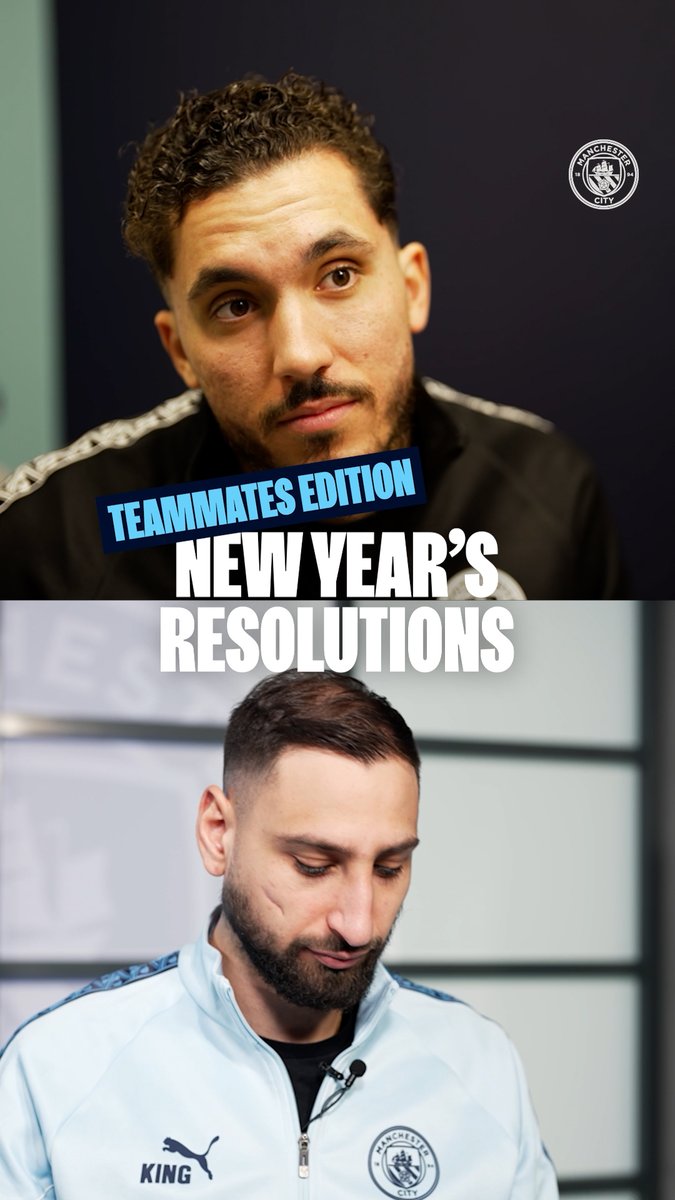 Cherki and Gigio pick New Year's resolutions for their teammates 😅🍿