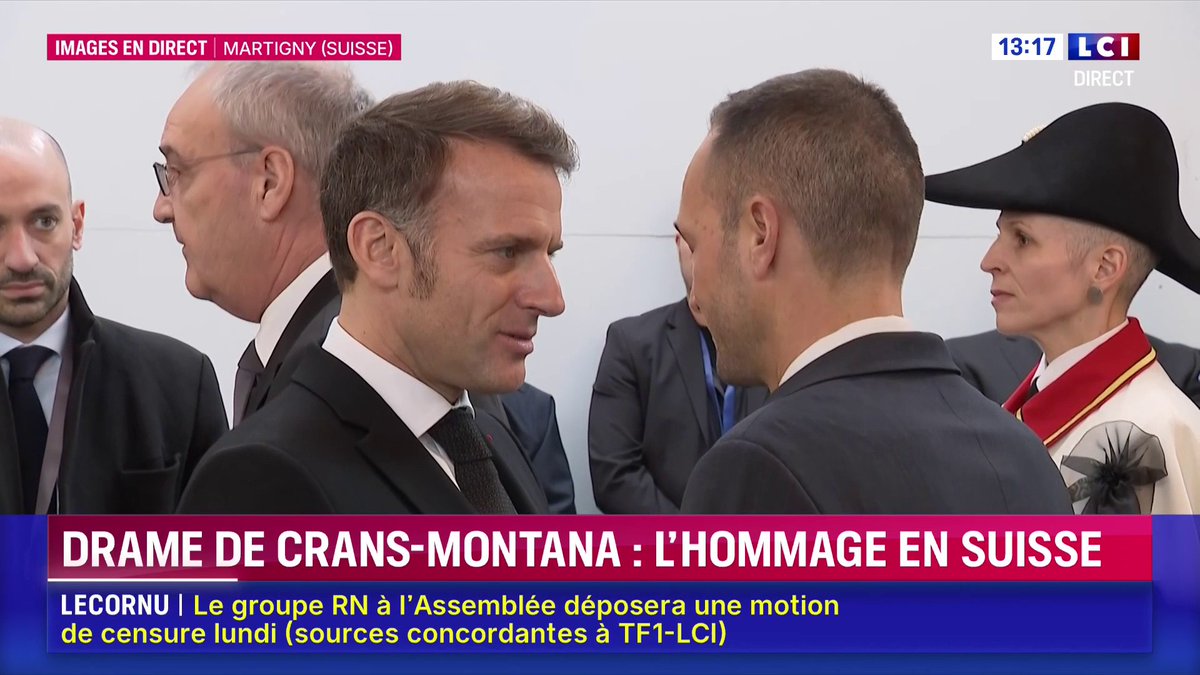 🔴 Drame de Crans-Montana : Emmanuel Macron est arrivé sur place pour rendre hommage aux victimes Ce 9 janvier a été décrété jour de deuil national en Suisse