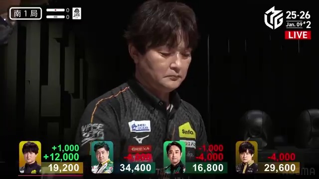 #Mリーグ 2025-26試合ダイジェスト📹 南1局 #瀬戸熊直樹 選手の親満貫ツモ！ 親を迎えた瀬戸熊選手 仕掛けてタンヤオ・トイトイのポンテンを入れる！ 大介選手、三浦選手も聴牌を入れるも 瀬戸熊選手がツモアガリ！ 三暗刻もついて4000オールでトップ目に浮上⚡ 👇動画タップで今すぐ無料視聴