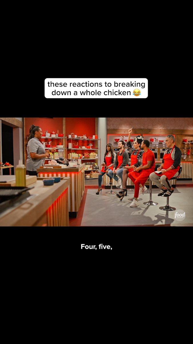 Not the little booty of the chicken 😂😂 Don't miss even more with @mastercheftd and the recruits on #WorstCooks Sundays at 8|7c.