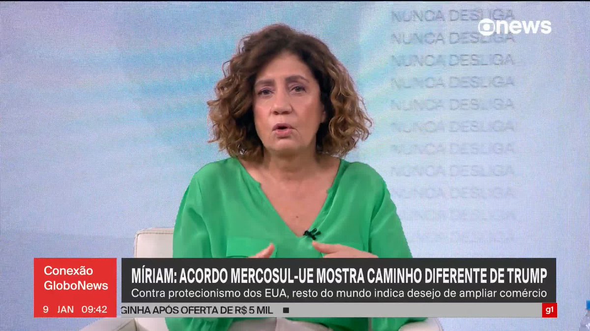 .Míriam Leitão: acordo Mercosul-UE é avanço para Brasil, Europa e o mundo, em era protecionista de Trump. #ConexãoGloboNews ➡ Assista à #GloboNews: