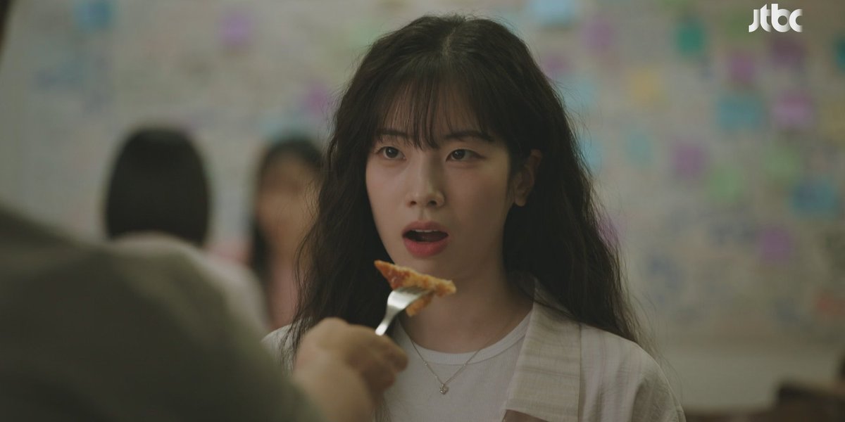 Dahyun being fed tonkatsu, they made up when he realized how painful it was not seeing or contacting her for a few days