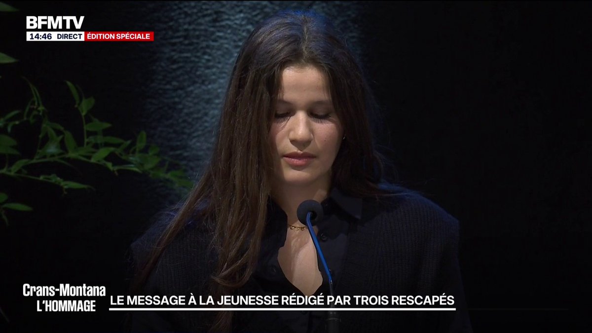 🗨️ "Ce que nous avons vu ce soir-là, nous ne pourrons l'oublier" L'hommage de la jeunesse à la jeunesse disparue dans l'incendie de Crans-Montana en Suisse
