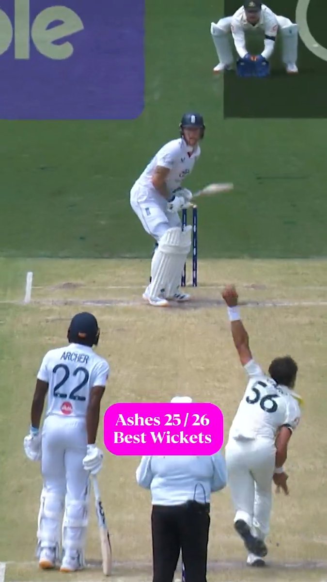 Here are 10 of the best wickets from the 2025/26 Ashes series 🎯🔥