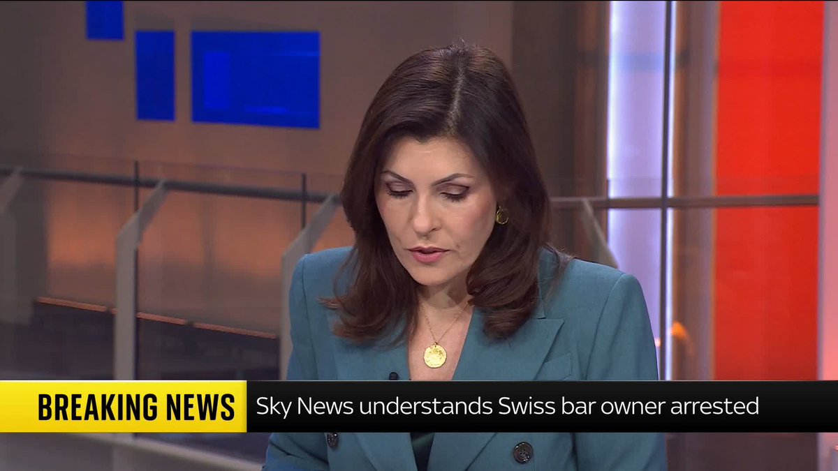 BREAKING: Sky News understands that Jacques Moretti, the manager of Le Constellation bar in Crans-Montana where 40 people died in a New Year's Eve fire, has been arrested after an order coming from Swiss prosecutors. 📺 Sky 501 and YouTube
